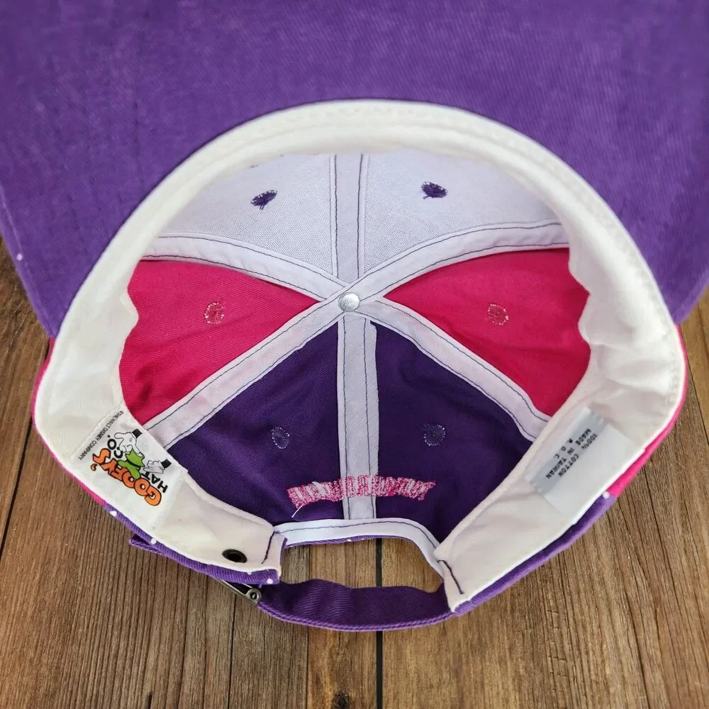 VTG Disney Minnie Mouse TomorrowLand Cap Purple Pink Space Stars Kids Goofy Hat